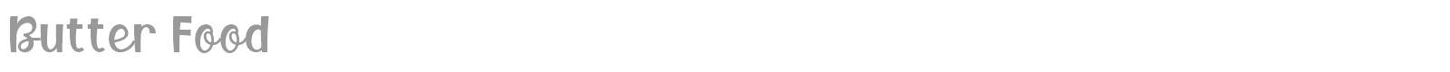 Butter Food font preview